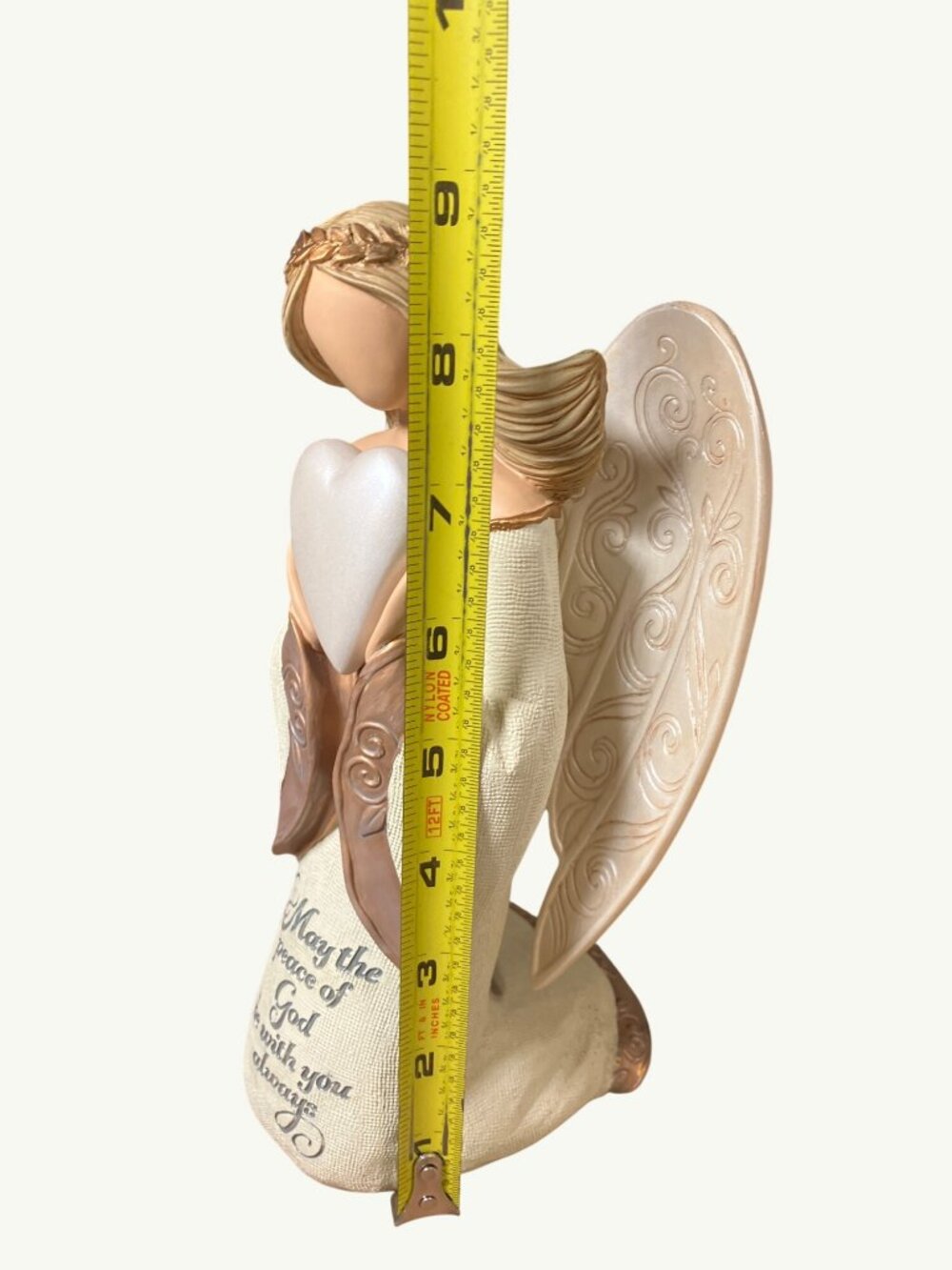Legacy Of Love Angel Figurine May The Peace Of God Be With You Always Text - Picture 6 of 10